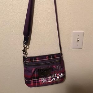 Purple Coach Poppy cross body